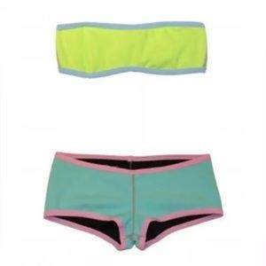 NWOT Cynthia Rowley x Roxy Strapless Bikini Bandeau (small top, medium bottoms)